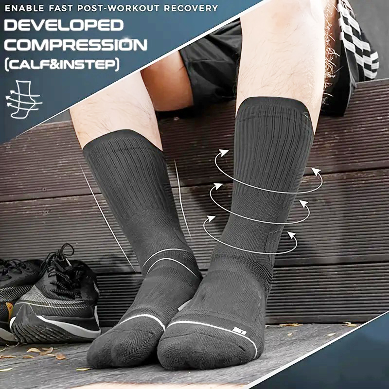 1/5 Pair Men Towel Bottom Bask - Athletic Sock Cushion recension och pris