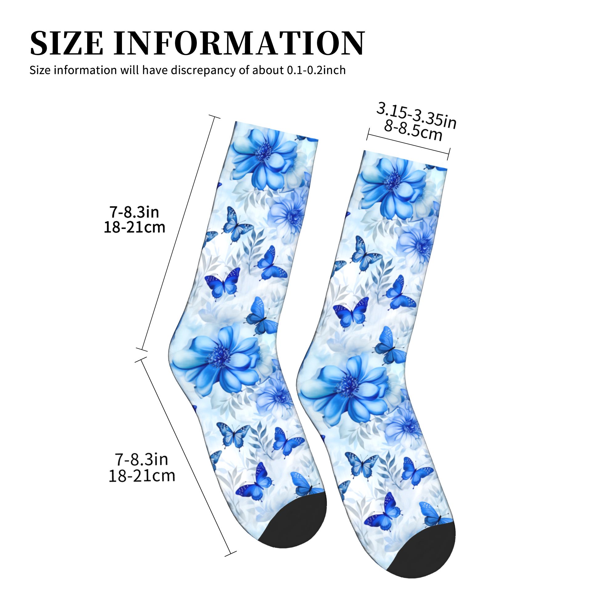 Blue Butterfly Ballet  Dress S - Dress Sock Men recension och pris